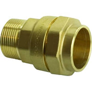 Isiflo 63 mm x 2" overgang med nippel, messing, PN16