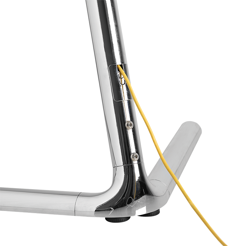 TV-gulvstand - 49-70". V-fod, maks. 40kg, Krom