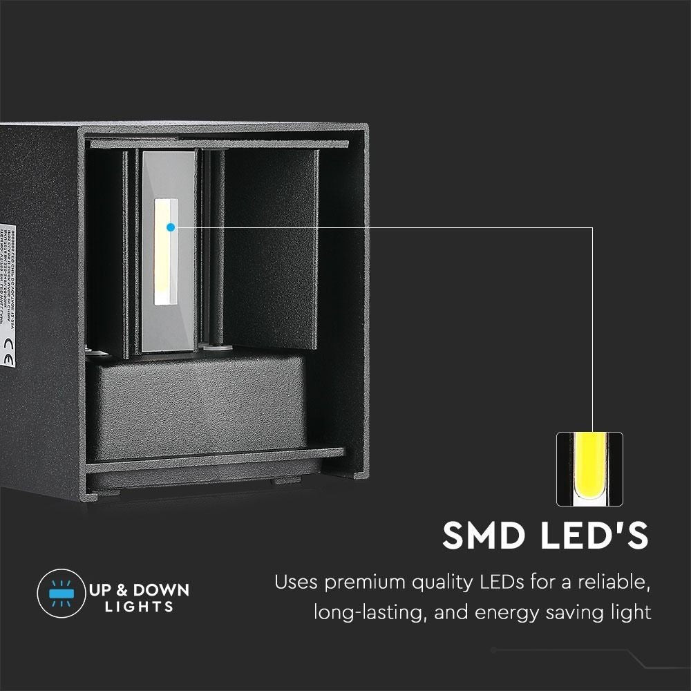 V-Tac 5W LED udendørs væglampe - Justerbar lysretning, IP65, inkl. lyskilde