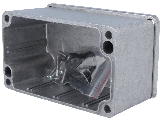 G111 aluminiumskabinet - IP65 (115x65x55mm)