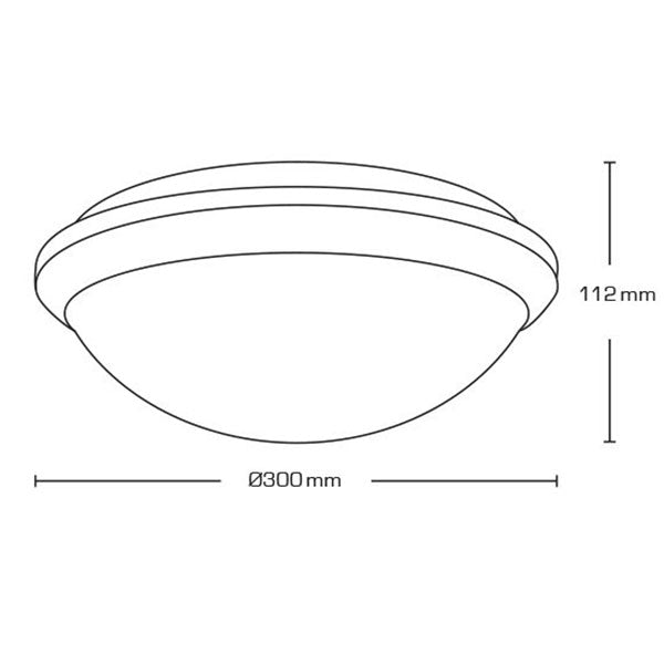 Clara LED plafondarmatur m. sensor - hvid