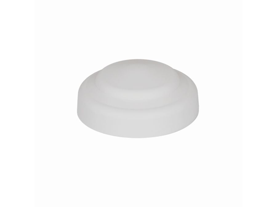 Blænddæksel/baldakin - Ø100mm, Hvid (1-4 ledninger)