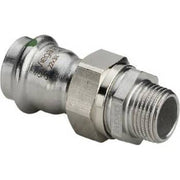 15 mm x 1/2" Union Sanpress Inox muffe/nippel