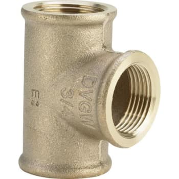 3/4" x 3/4" x 1/2" Rødgods Silicium Bronze gevindfittings T-stykke
