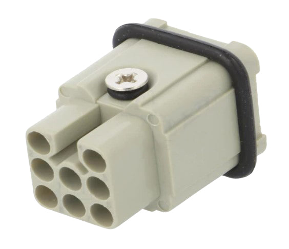 HDC HD Rektangulær multistik - 8pol han, 10A/50V (21x21mm)