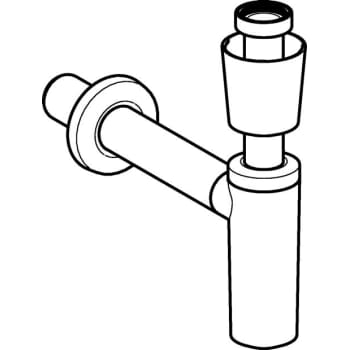 Pungvandlås 1.1/4" x 32 mm hvid