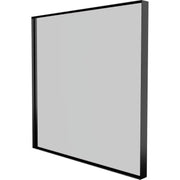 Sanibell Basicline spejl 60x60cm, mat sort aluramme