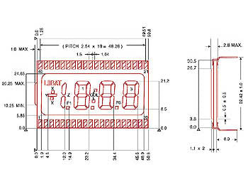 3 1/2 ciffer LCD display (I1048)