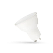 Spectrum 7,5W LED pære - GU10, 230V, matteret hvid plast