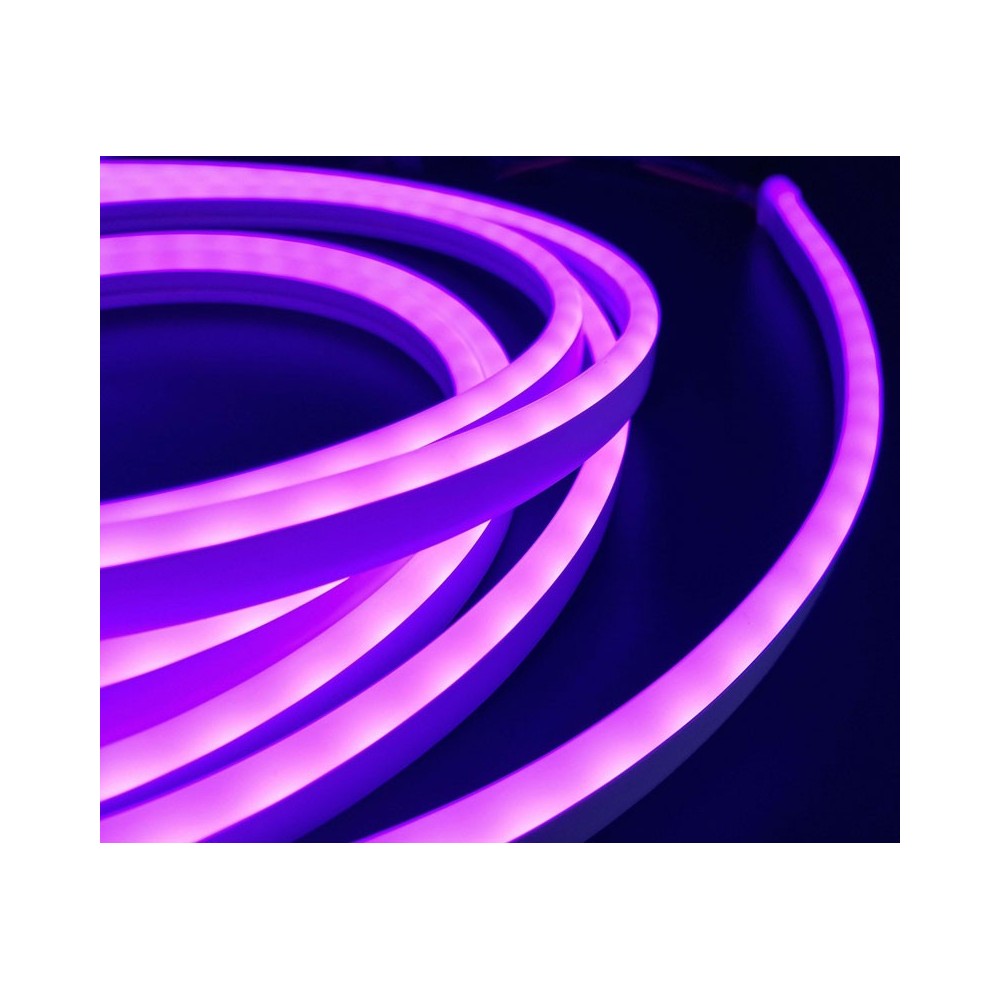 10m RGB+WW Neon fleksibel LED-stripe med 72 LED pr. meter, 24V, kan deles hver 10cm, 16W/m, IP65