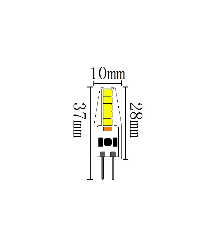 LEDlife SILI2 G4 LED pære - 2W, dæmpbar.