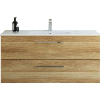 Dansani 121 cm møbelpk. Mido 2sk. vask AMBER, varm eg