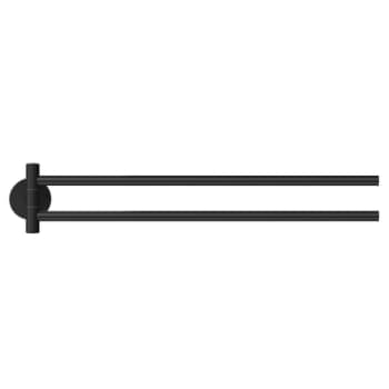 tesa® Moon håndklædeholder dobbelt sort - inklusive lim