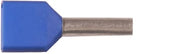 Isoleret ABIKO TWIN-terminalrør KA0,75-8ETT2 2x0,75mm2 L8 Blå