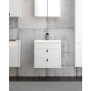 Gustavsberg Graphic møbelsæt 60 cm med 2 skuffer hvid, vask