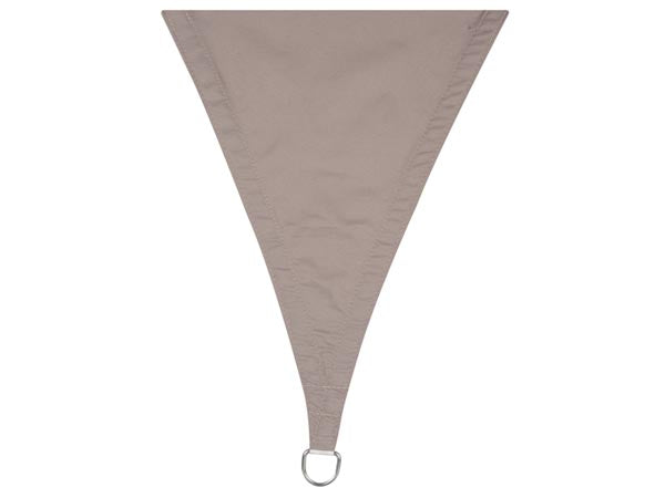 Trekantet solsejl - 5 x 5 x 5m, VARM GRÅ