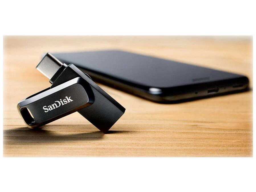 Ultra Dual Drive Go 64GB USB 3.1 Gen 1 USB-C, Sort