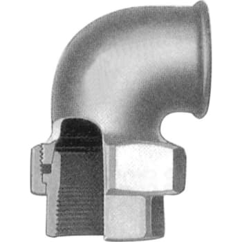 1/2" Galvaniseret vinkelunion muffe/muffe