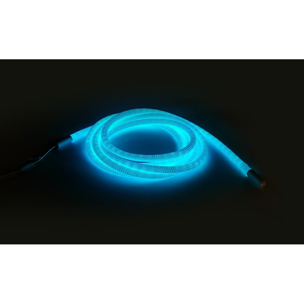 3m RGBIC Neon flex slange med Bluetooth App og fjernbetjening - Vævet reb, USB-opladning - Komplet sæt til lysdekorationer.