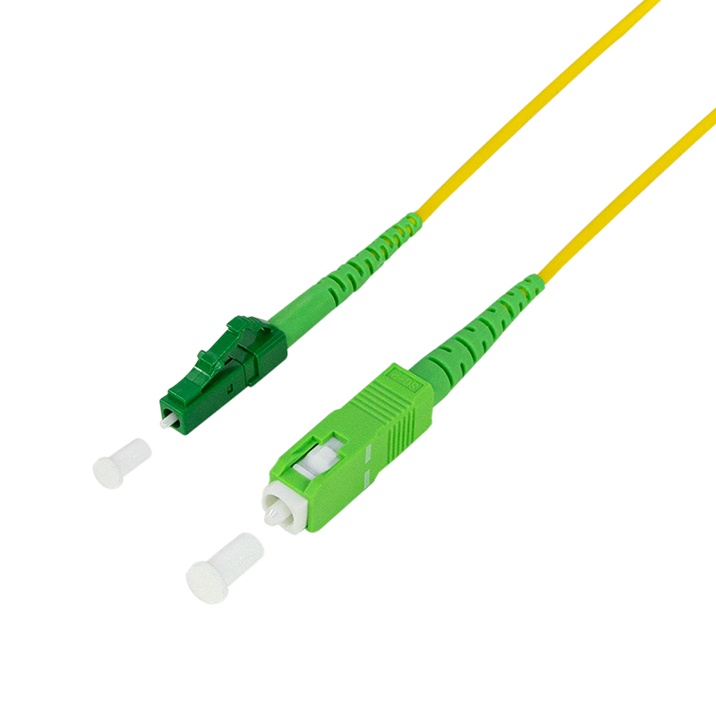 Fiberoptisk patchskabel SC/APC-LC/APC, OS2 singlemode (1m)