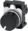 Potentiometer Kompakt 22 mm rund plastik sort 10K ohms med holder skrueklemme