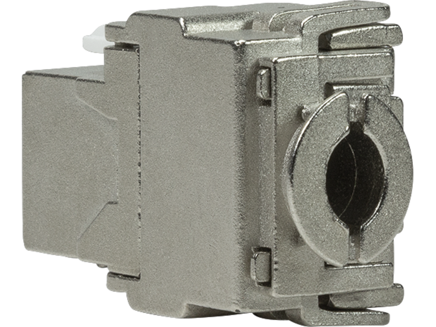 Keystone RJ45 fatning - CAT6a 500MHz skærmet (Toolless)