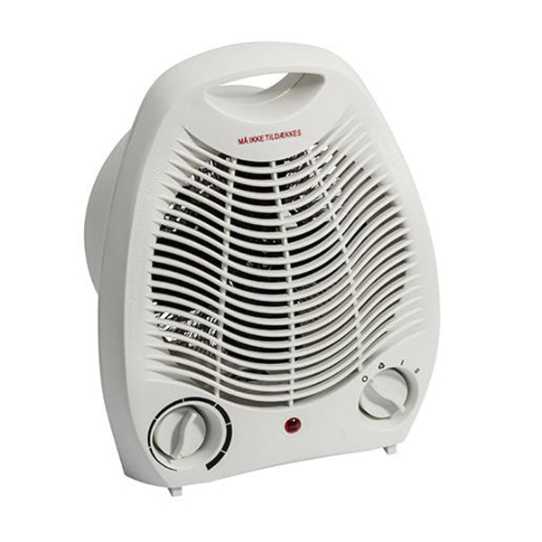 Varmeblæser hvid 2000W m/væltesikring