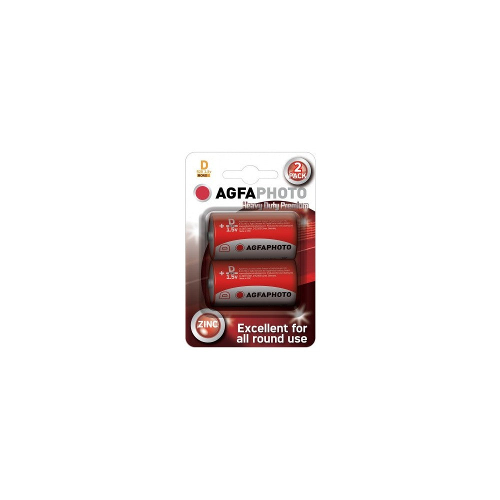D/MN1300 2-pak AgfaPhoto Alkaline batterier - 1,5V