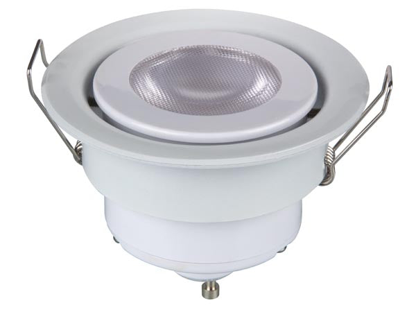 LED indbygningsspot - 230V / 5W, GU10 sokkel, Varm Hvid