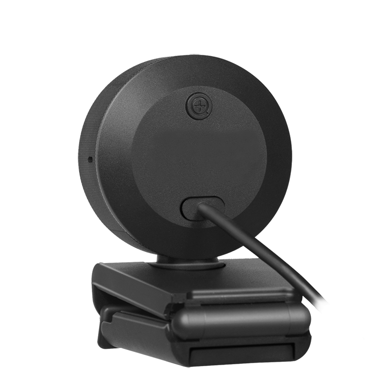 USB 2.0 Webcam m. ringlys - HD 1920x1080, Sort