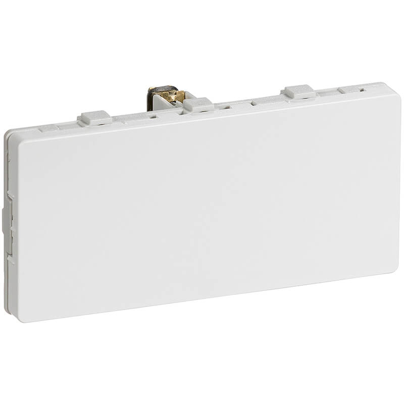 Fuga blænddæksel 2 modul vandret - hvid
