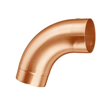 VMZINC bøjning 72° 76mm t/rundt nedl kobber