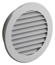 Rund ventilationsrist, ABS plast - Ø70mm, Grå