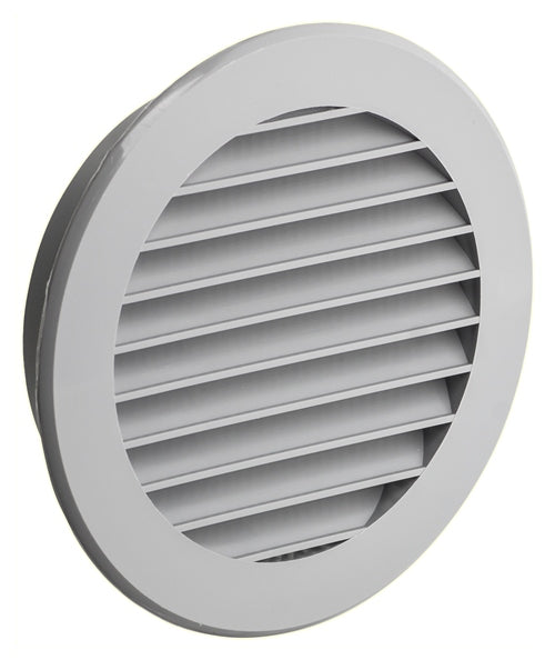 Rund ventilationsrist, ABS plast - Ø70mm, Grå