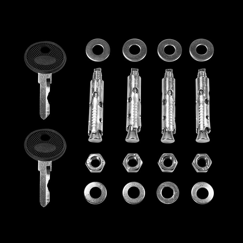 19" væg-rackskab - 12U B600xD560mm (Single) Sort