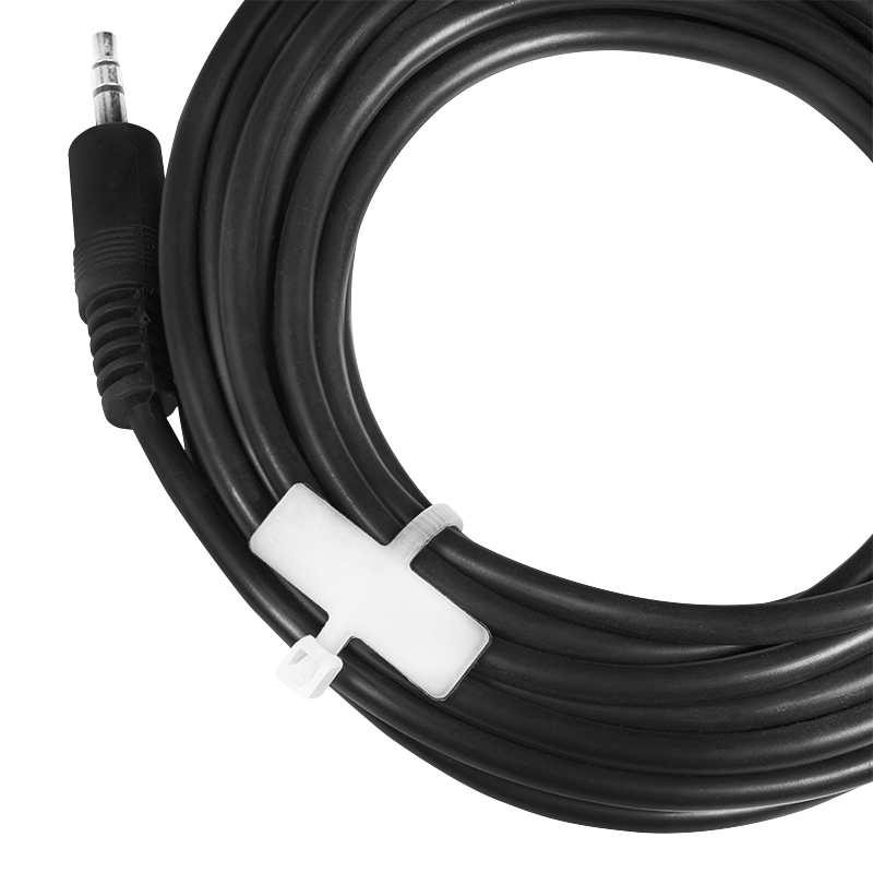 Kabelstrips m. skrivefelt - 2,5x100mm, Hvid (100 stk.)