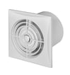 Silent ventilator med Timer Ø100 System+ komplet med front panel