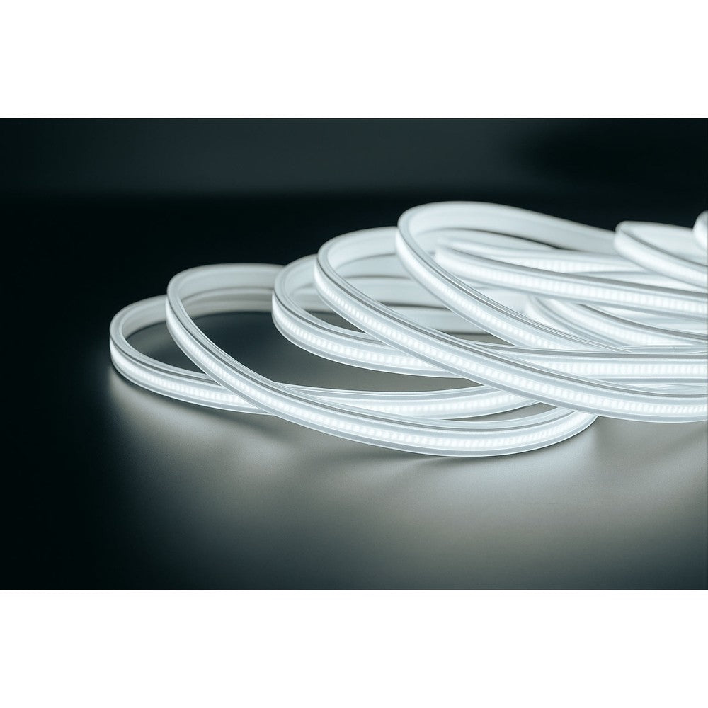 5 m. Vandtæt COB Strip - 230V, IP67, 360 LED, 10W/m, Kan Klippes