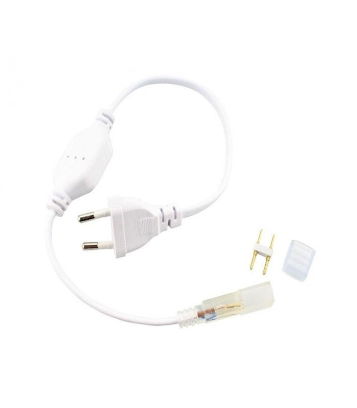 Stik til 230V LED strip (Type Q) - Inkl. endeprop, 230V