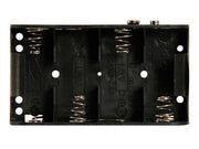 Batteriholder til 4xC bat. (m. knapterminaler)