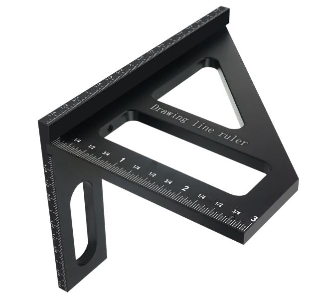 Alu. 3D Multivinkel - Tommemål