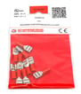 Isol. spademuffe A1507FLS 0,5-1,5mm2 6,3x0,8 Rød - I poser a 10 stk.