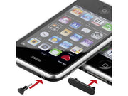 Støvbeskyttere til iPhone 4, 4s og iPad (Sort)