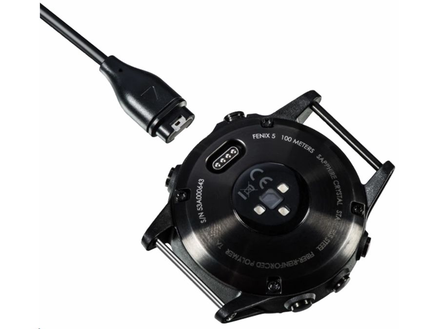 USB ladekabel til Garmin Fenix 7/7S/7X/6/6S/6X/5S/5X, m.fl.