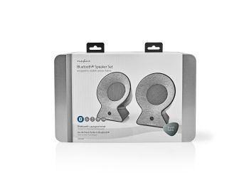 Bluetooth®-stofhøjttaler - 2 x 15W, TWS, Grå