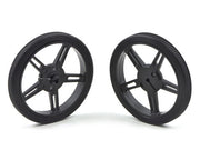 Gummihjul - Akseldiameter Ø3mm, Ø60x8mm, Sort (2 stk.)