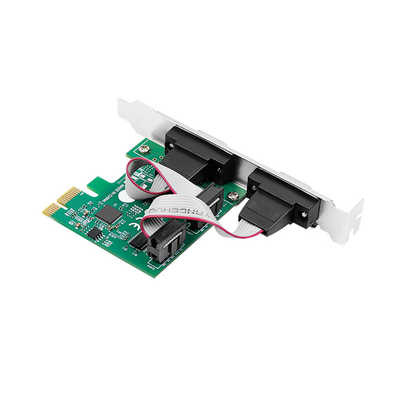 PCI-express kort, 2 x seriel port, RS232