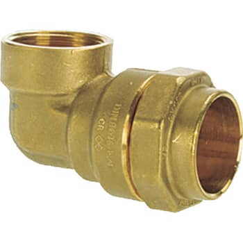 Isiflo 25 mm x 3/4" vinkel 90° med muffe, messing, PN16