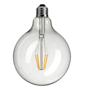 Pære LED 4W Globe Basic Klart Glas Ø125