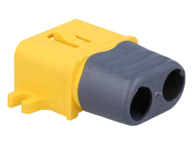 DC-XT60 kabelstik m. holdere - 2pol han, loddeben